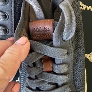 OluKai Women's Gray and Brown Sneakers